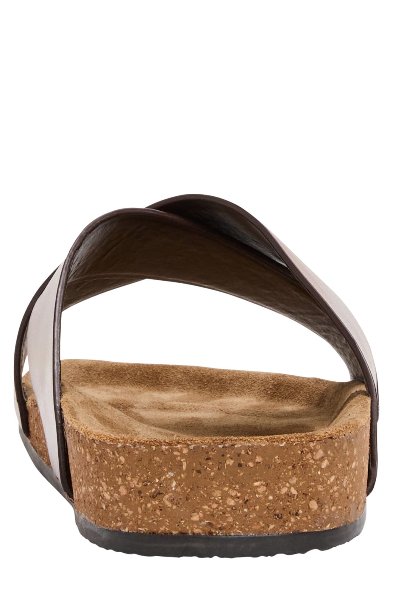 André Assous Max Slide Sandal, Alternate, color, Cognac Leather