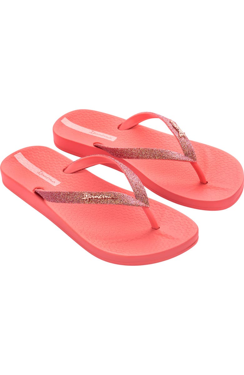 Ipanema Ana Sparkle Flip Flop, Main, color, Pink/Glitter