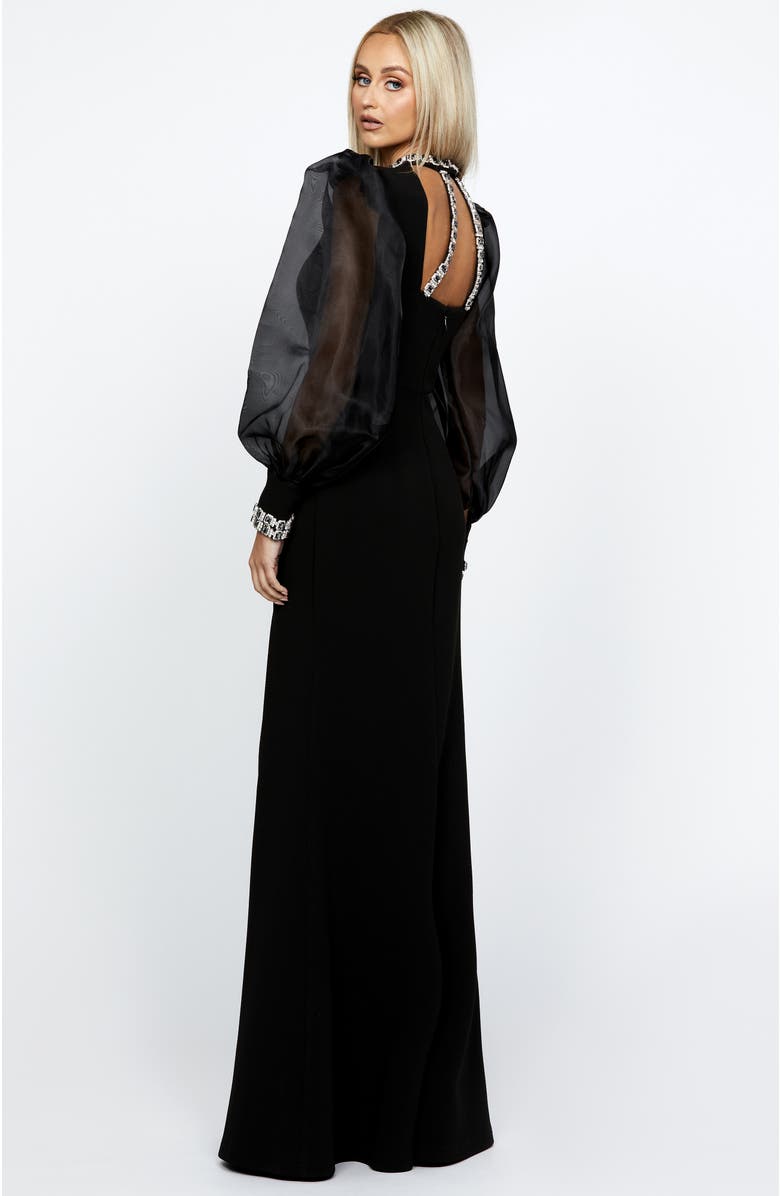 Bariano Winnie Sheer Sleeve Gown, Alternate, color,