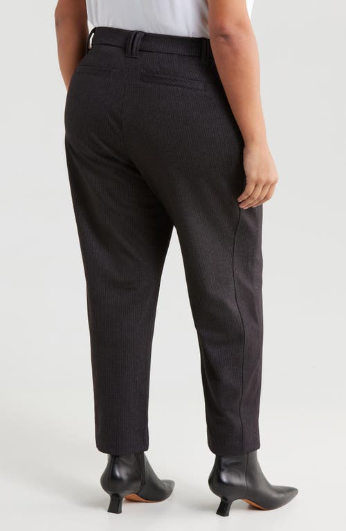 Wit & Wisdom 'ab'solution Skyrise Pleated Ankle Straight Leg Pants In Black