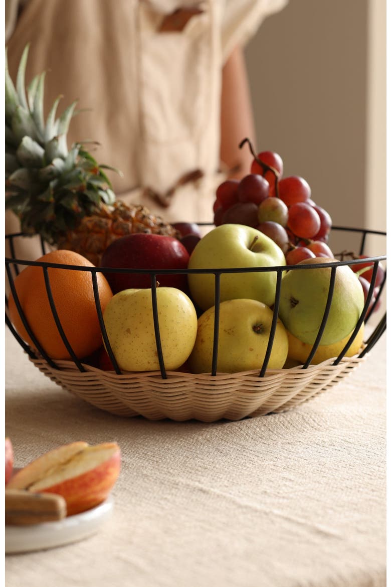 Cabo Fruit Basket, Alternate, color, Black