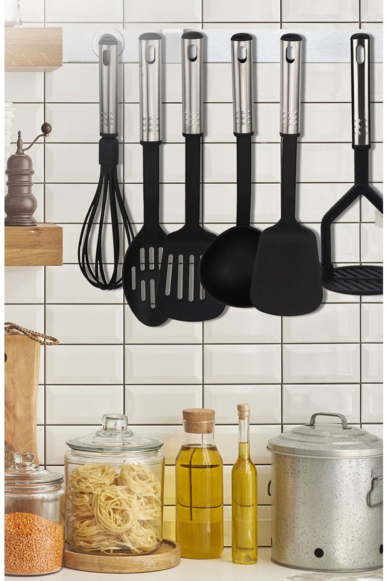 Cooking Utensil 10-Piece Set, Alternate, color, BLACK