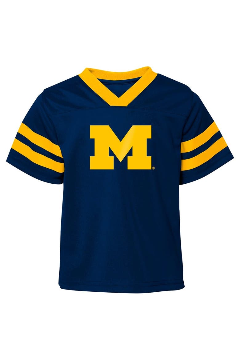 Infant Michigan Wolverines Two-Piece Red Zone Jersey & Pants Set, Alternate, color, Navy