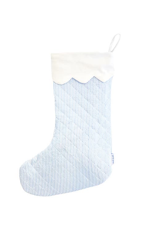 Bits & Bows Baby's 1st Christmas Stocking In Blue