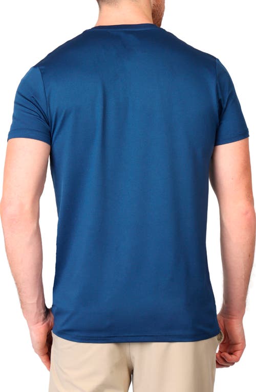 Shop Tailorbyrd Performance Crewneck T-shirt In Navy