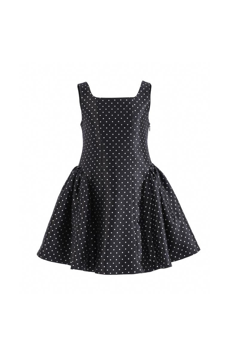 Tulleen Vivienne Polka Dot Dress, Main, color, Black