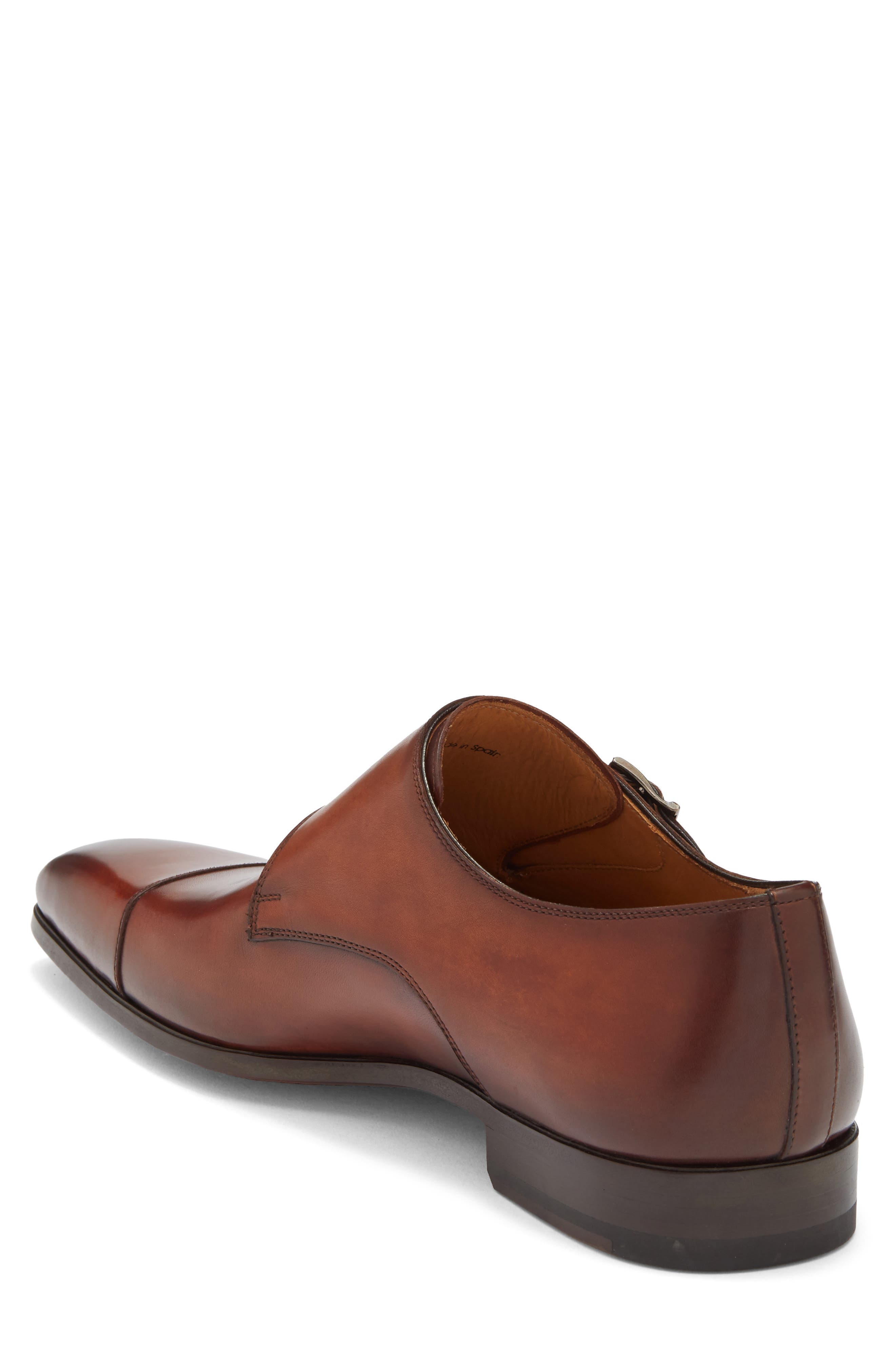 Monk Strap Shoe, Alternate, color, COGNAC