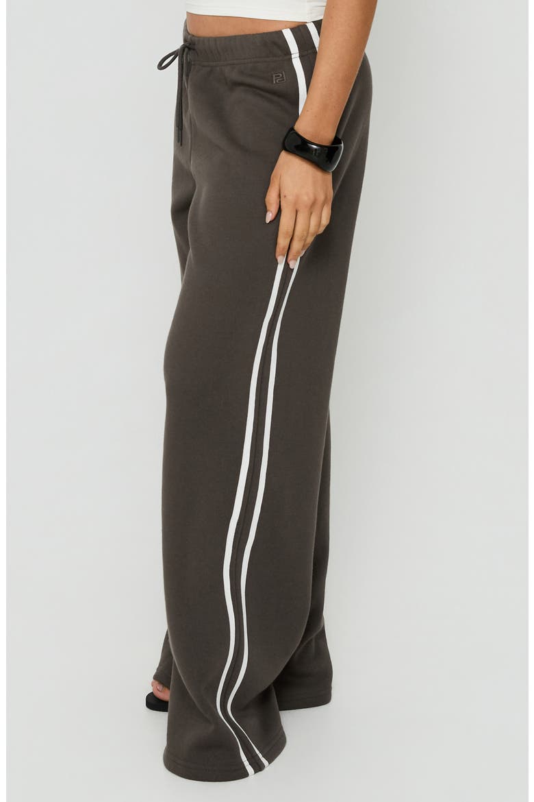 Kennah Stripe Wide Leg Sweatpants, Alternate, color, IRON GREY