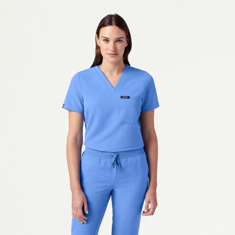Rhena Women's 1-Pocket Slim V-Neck Scrub Top