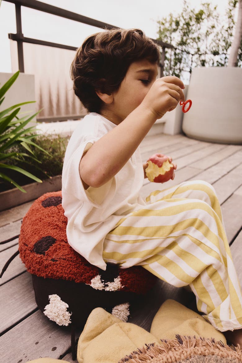 Floor Cushion Ladybug Maria, Alternate, color, Natural, Coffee, Bossa