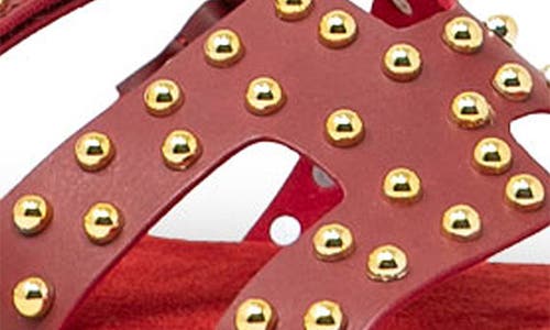 Chase & Chloe Chase And Chloe Khari Studded Slide Sandal