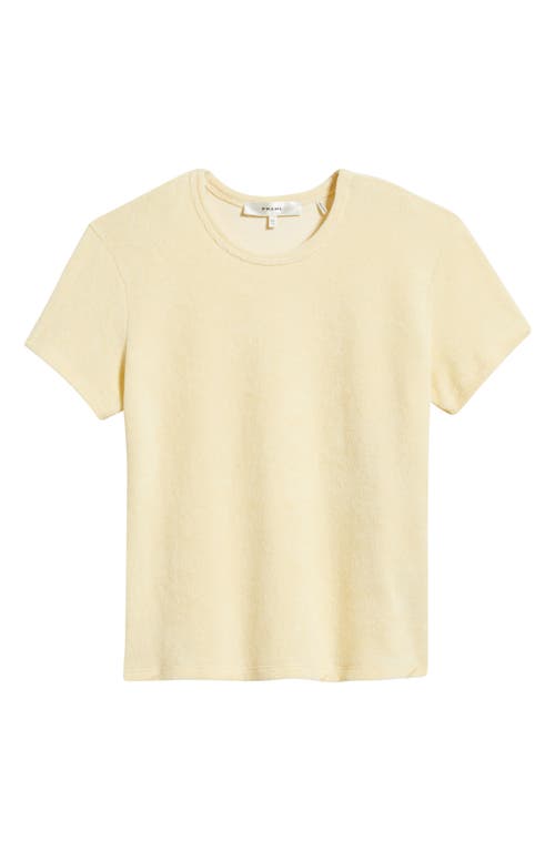 Frame The Terry Baby Tee In Yellow