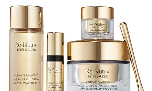 Estée Lauder Re-nutriv Diamond Core Moisturizer Set $685 Value In Transparent
