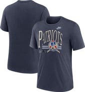Nike Men's Nike Heather Navy New England Patriots Rewind Tri-Blend T-Shirt