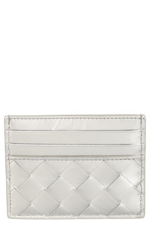 [hieta] / ☆ Bella Card Wallet / Silver Strathberry - Mosaic Trifold Wallet - Silver