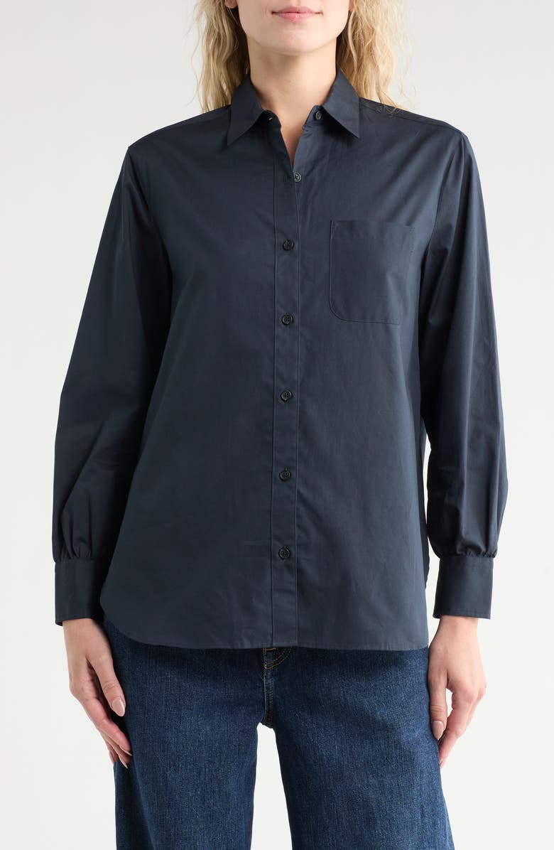 rag & bone Max Button Front Shirt, Main, color, Salute
