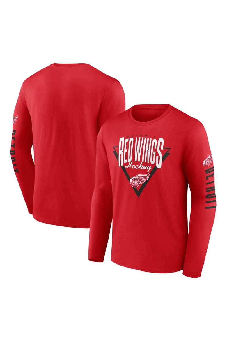 Men's Fanatics Red Detroit Red Wings Headline Long Sleeve T-Shirt, Alternate, color, Red