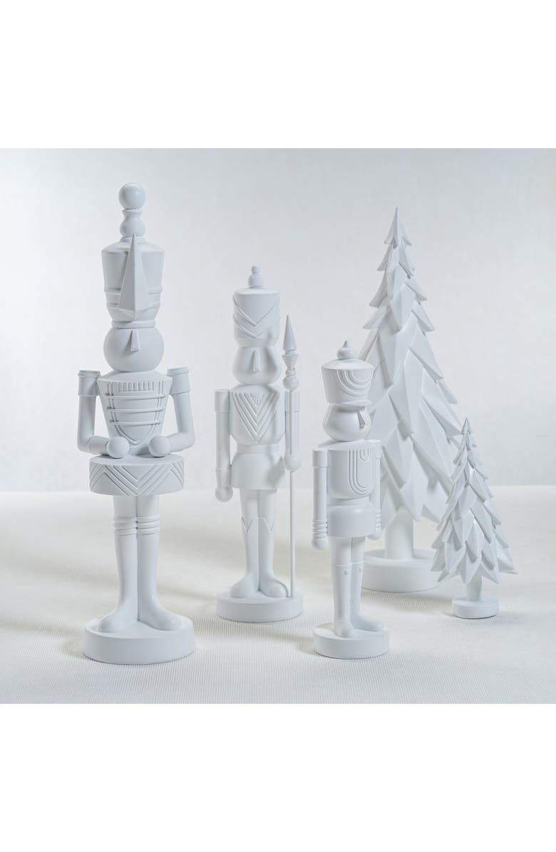 Zodax Patrice Set of 3 Soldier Figurines, Alternate, color, White