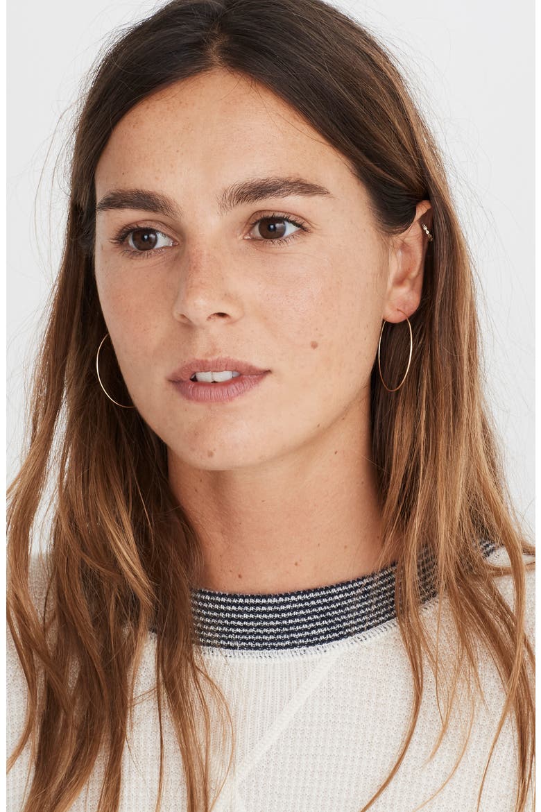 Gold-Filled Hoop Earrings, Alternate, color, 14K GOLD FILL