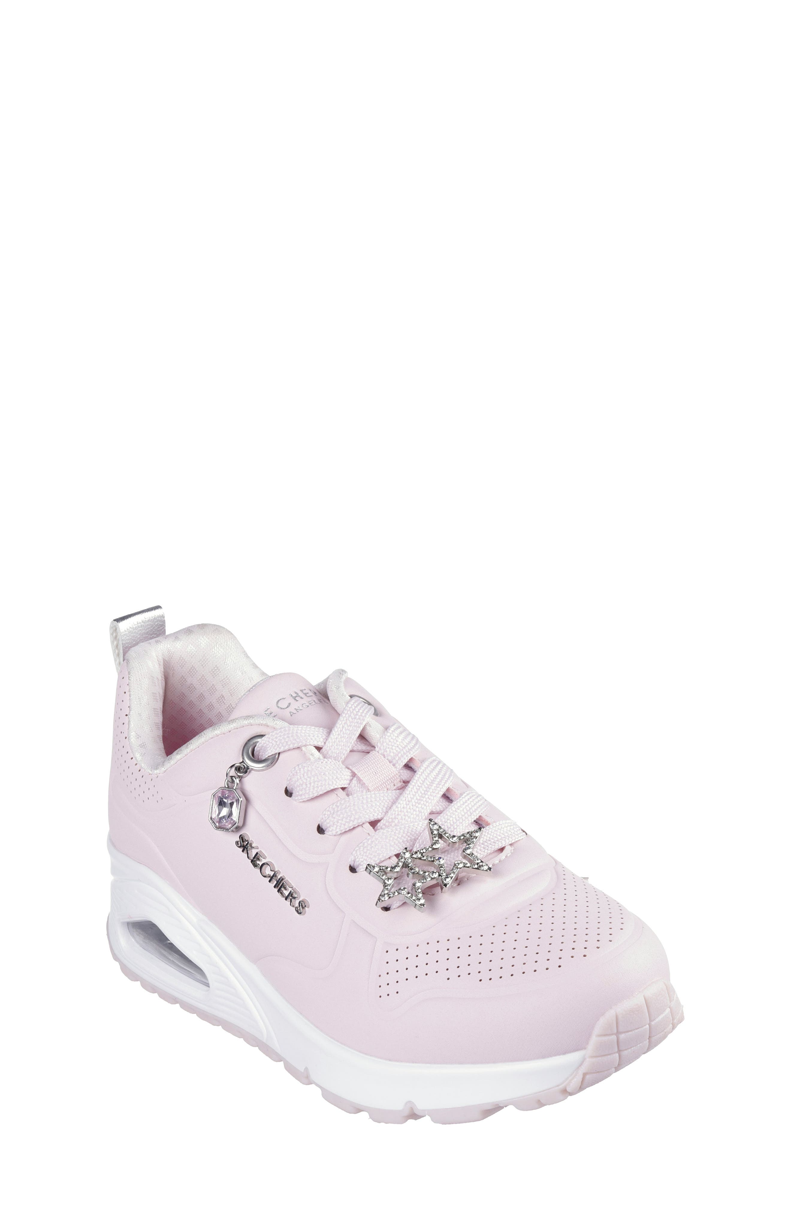 SKECHERS Kids' Uno Gen1 Sneaker, Main, color, Pink/ Silver