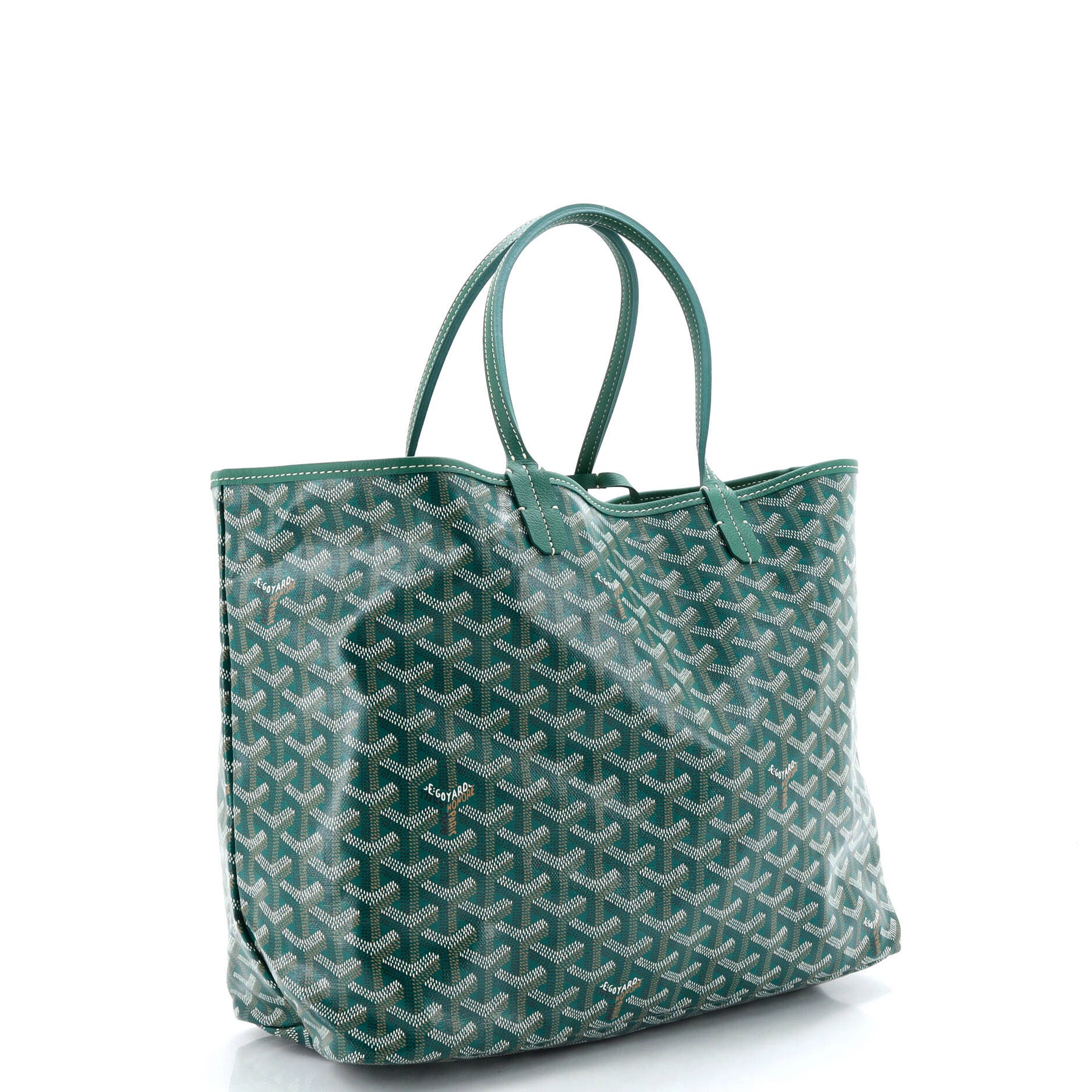 Pre-Owned Goyard Saint Louis Tote Coated Canvas PM, Alternate, color, Green
