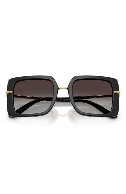 Dolce & Gabbana Dolce&gabbana 52mm Gradient Square Sunglasses In Multi