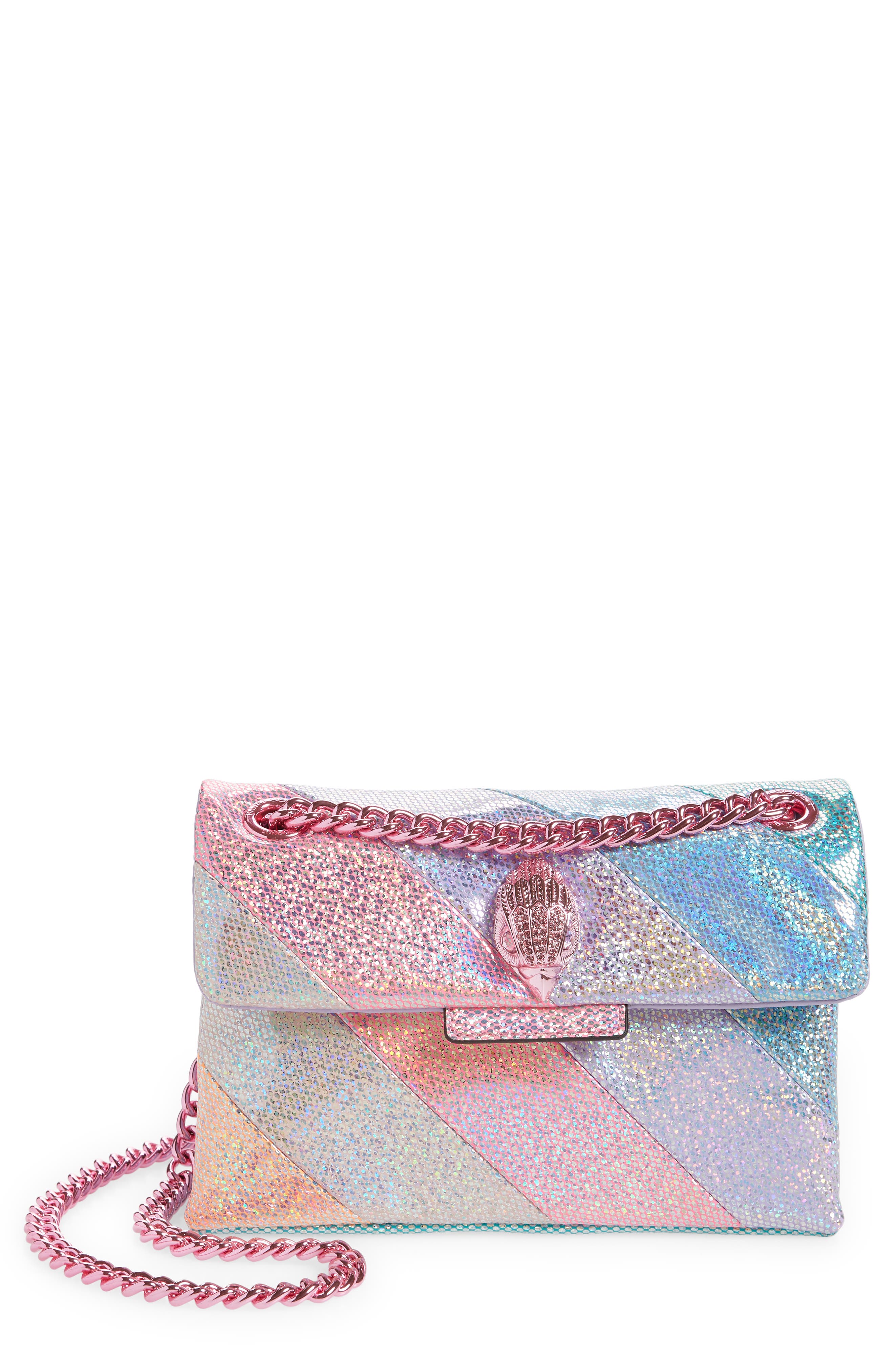 Kurt Geiger London Mini Kensington Glitter Crossbody Bag, Main, color, 