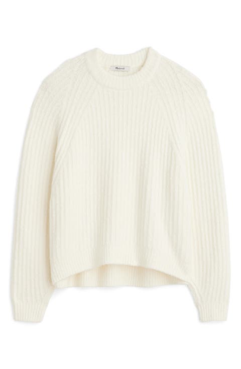 Ribbed Cotton Blend Sweater