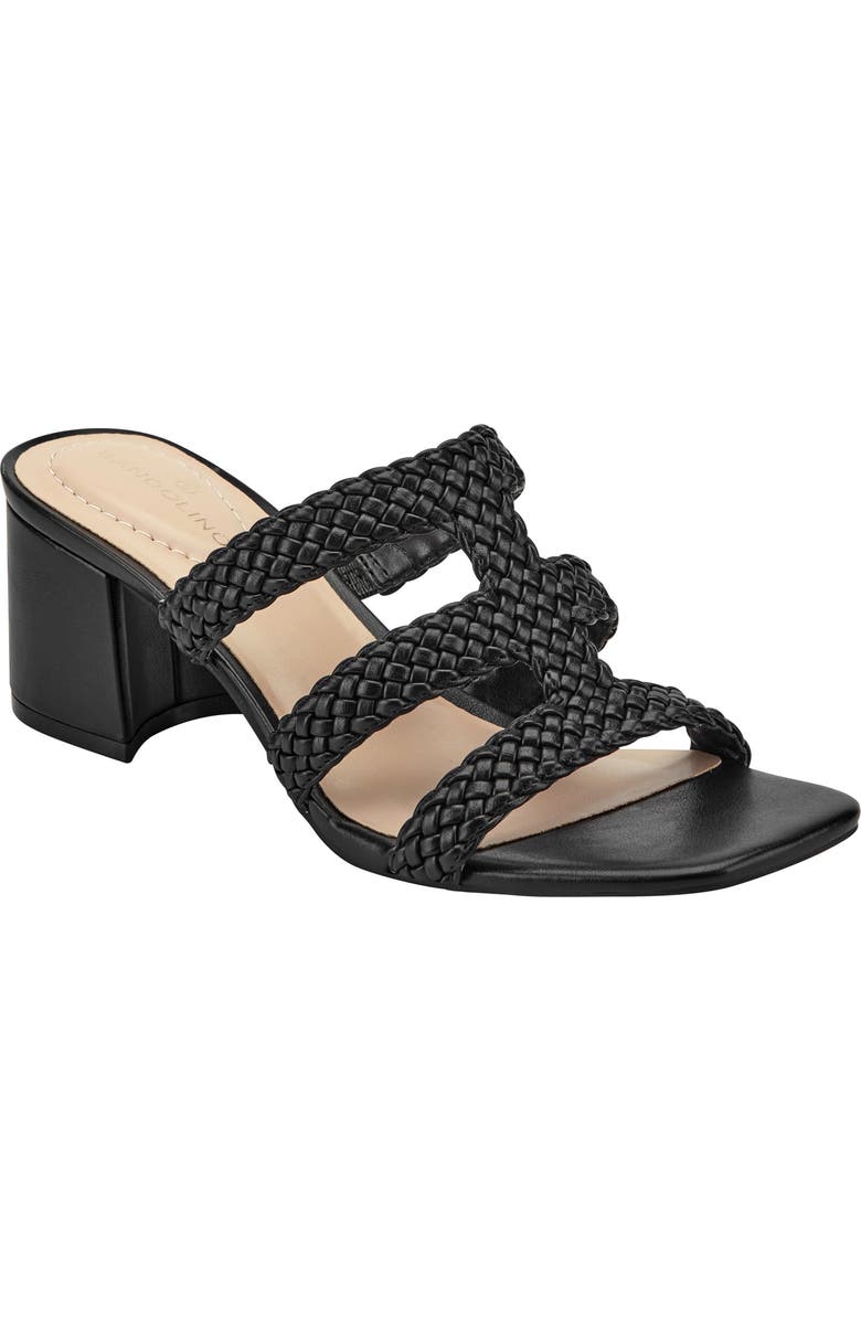 Bandolino Mumm Block Heel Sandal, Main, color, Black