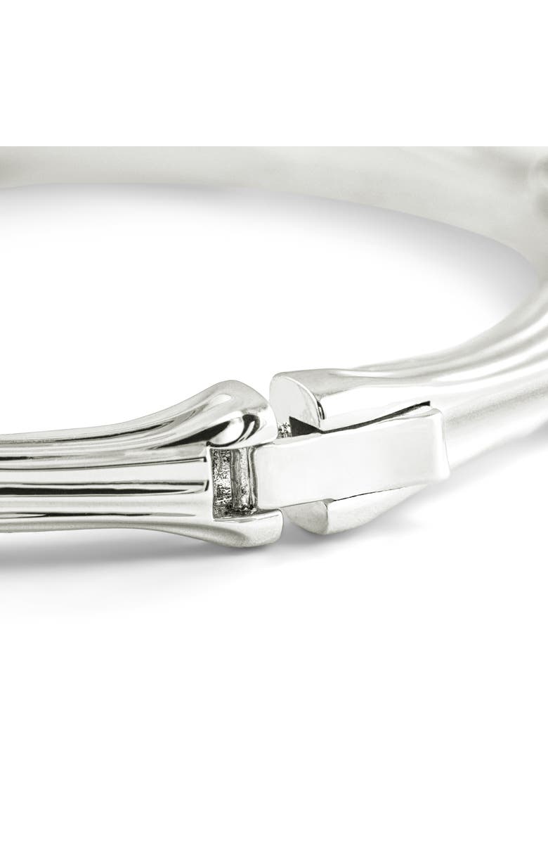 Anabel Aram Jewelry Bamboo Texture Bangle, Alternate, color, Silver