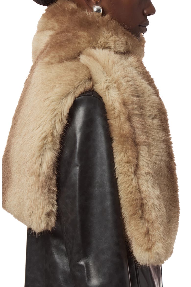 Kai Faux Fur Scarf, Alternate, color, BLONDE MINK