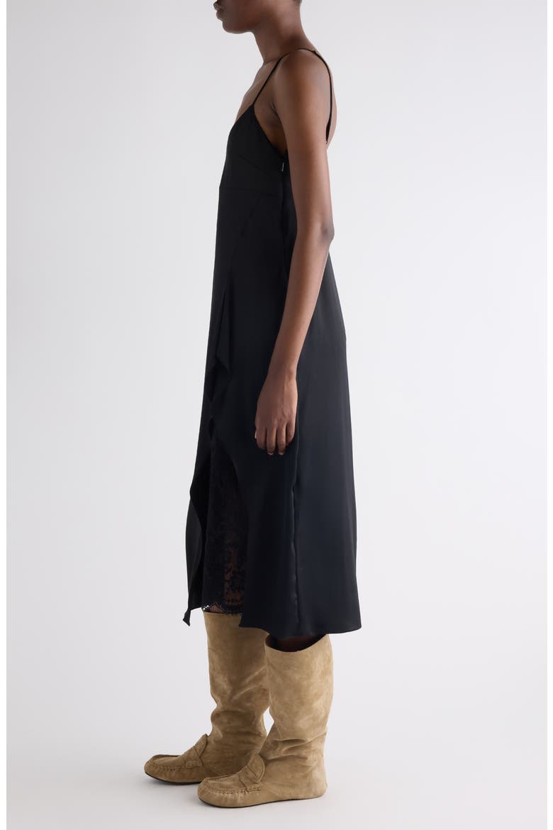 Satin Slipdress, Alternate, color, BLACK
