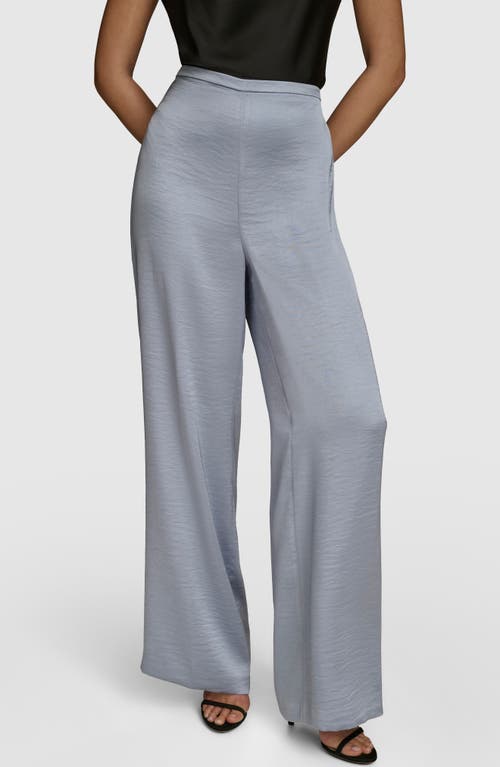 Donna Karan New York Wide Leg Trousers In Glacial Blue