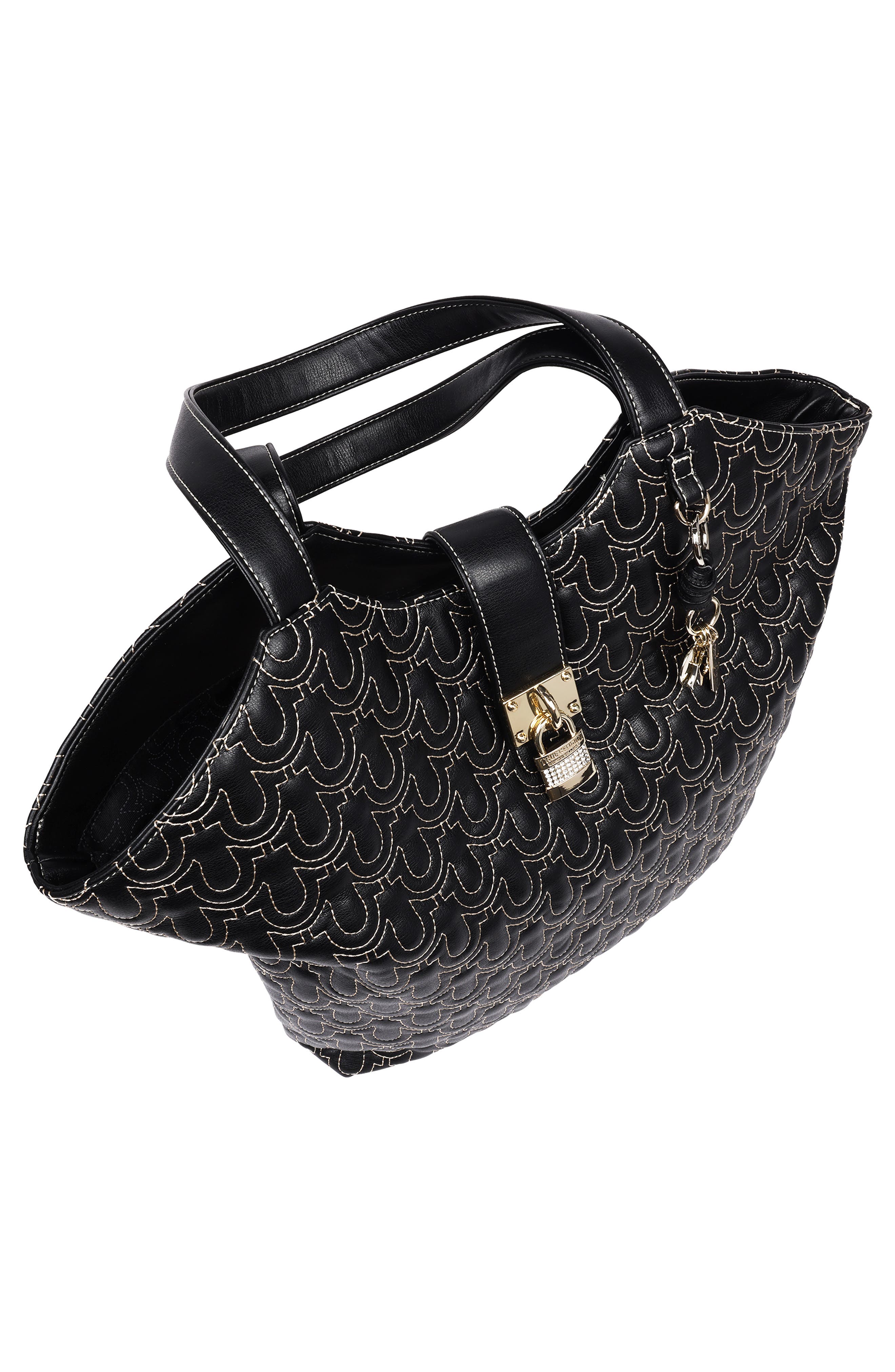 Horseshoe Quilted Charm Tote Bag