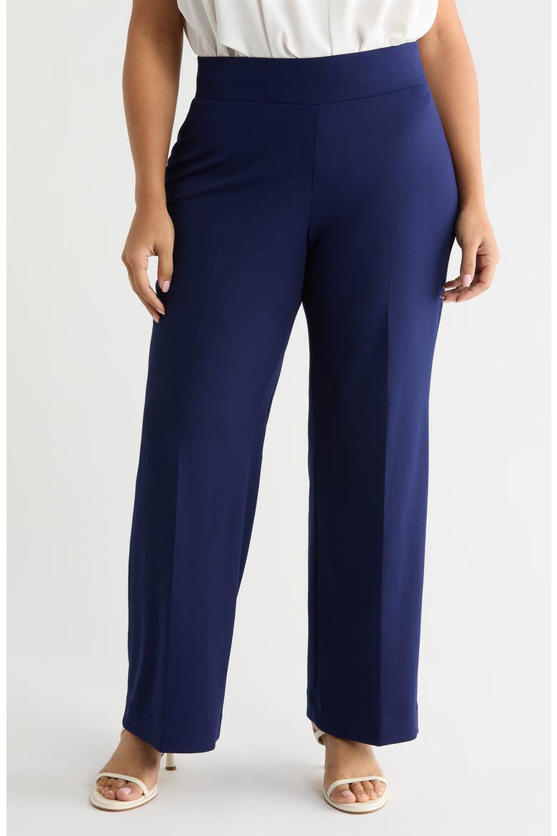 Wide Leg Pull-On Pants, Main, color, DISTANT MOUNTAIN