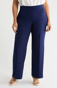 Anne Klein Wide Leg Pull-On Pants