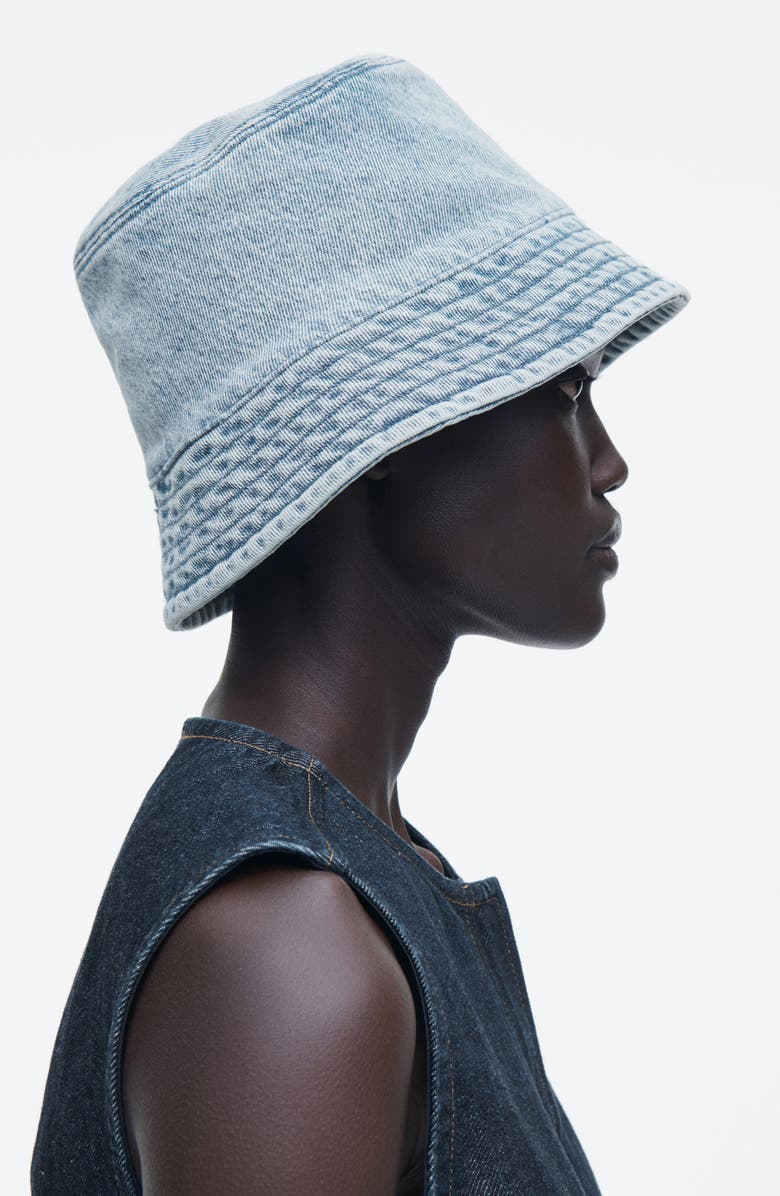 COS Denim Bucket Hat, Alternate, color, 