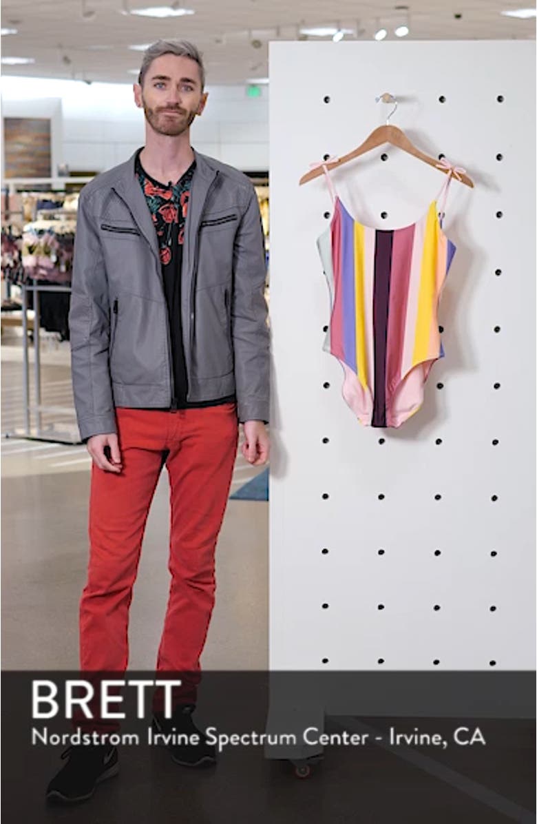 Penolia Rio Stripe One-Piece Swimsuit, sales video thumbnail