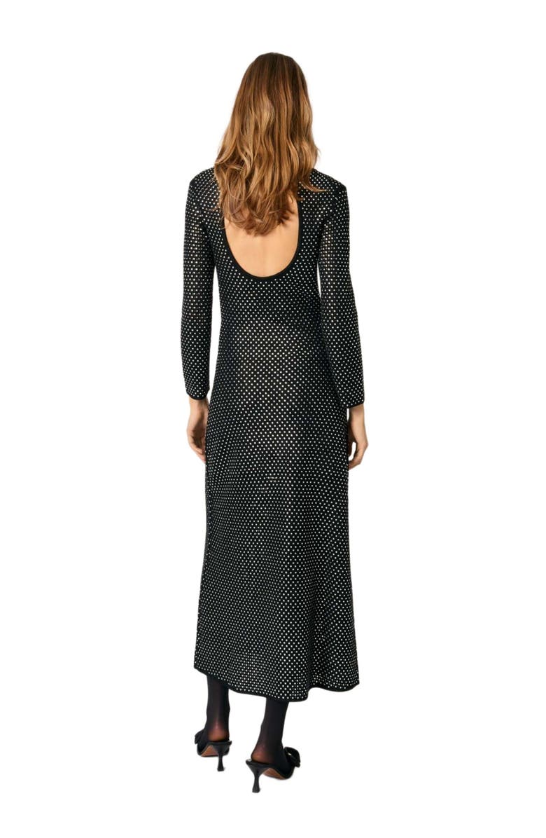 maje Rhinestone maxi dress, Alternate, color, 