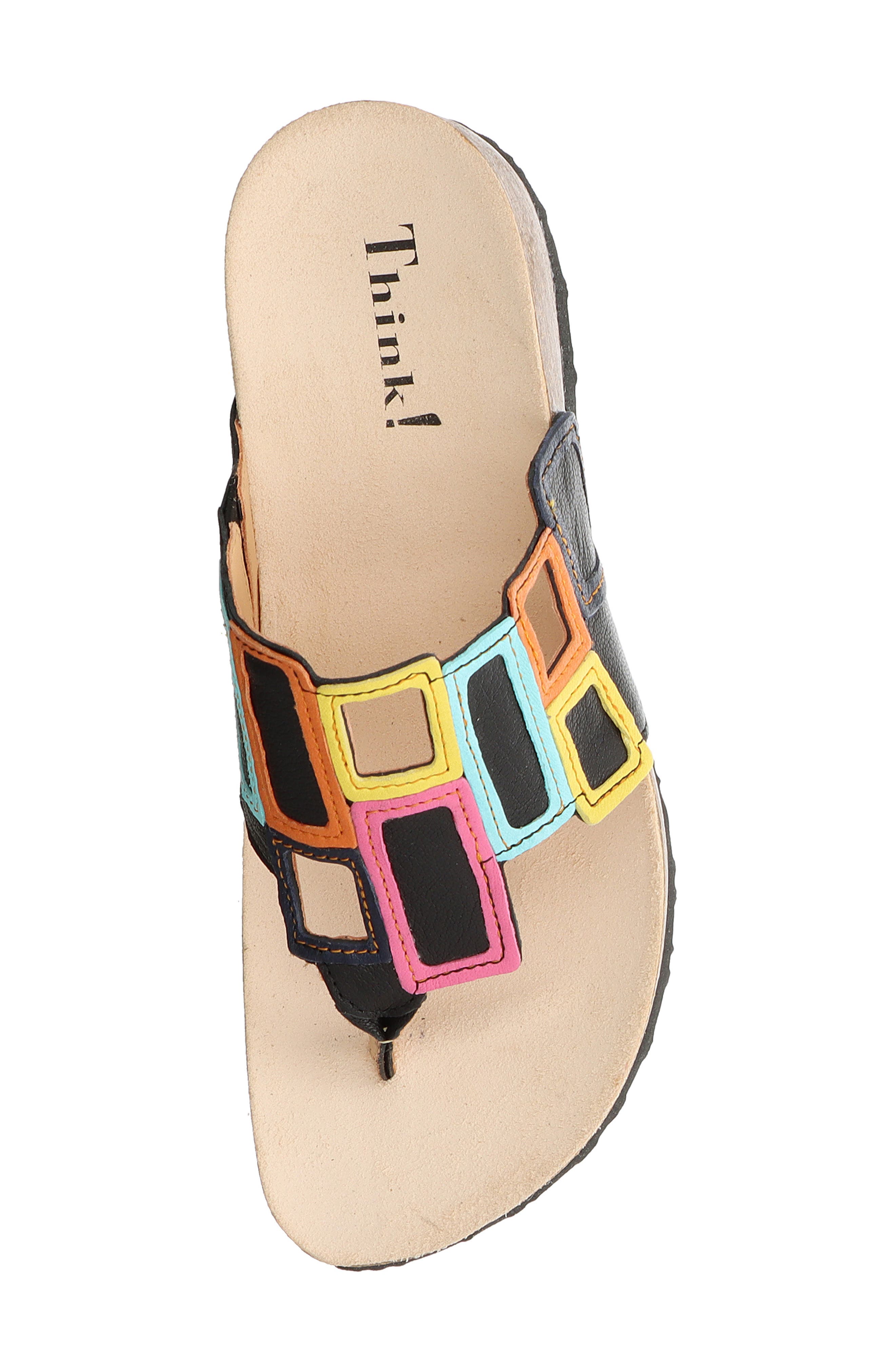 Think! Julia Sandal, Alternate, color, Black/ Kombi