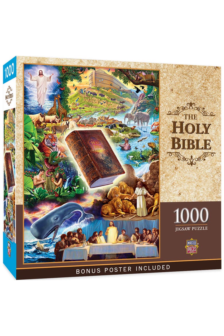 The Holy Bible 1000 Piece Jigsaw Puzzle, Main, color, Multicolor
