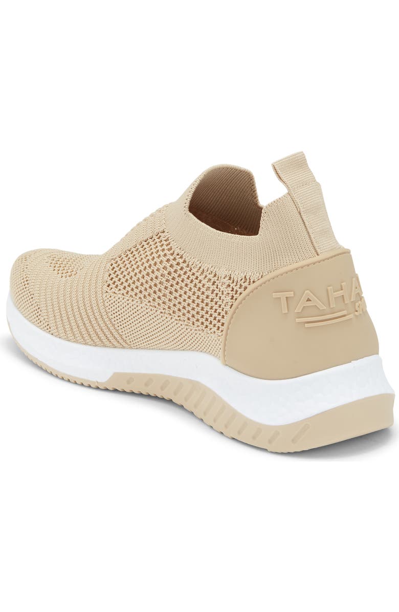 Tahari Knit Slip-On Sneaker, Alternate, color, Natural