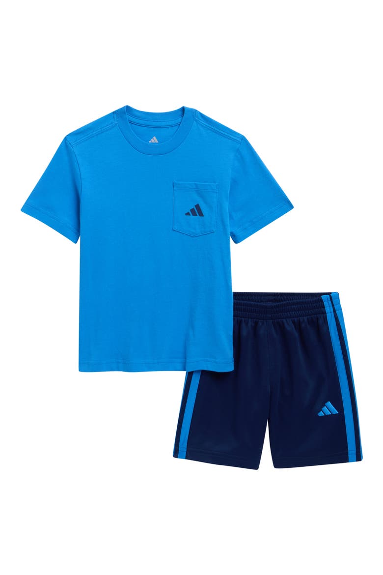 Kids' Pocket T-Shirt & Pull-On Shorts Set, Main, color, RAY BLUE