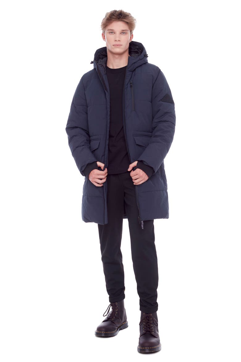 JASPER - Vegan Down Winter Puffer Coat, Alternate, color, NAVY