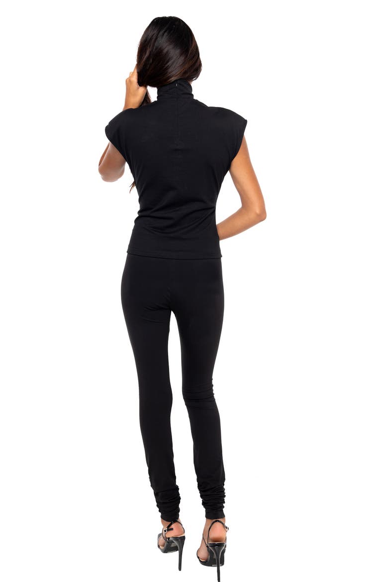 Knit Turtleneck Top, Alternate, color, BLACK
