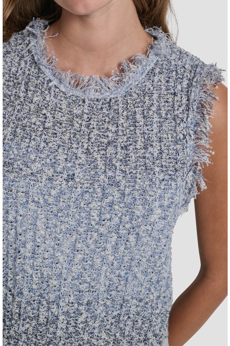Sleeveless Knit Top, Alternate, color, FROST BLUE COMBO