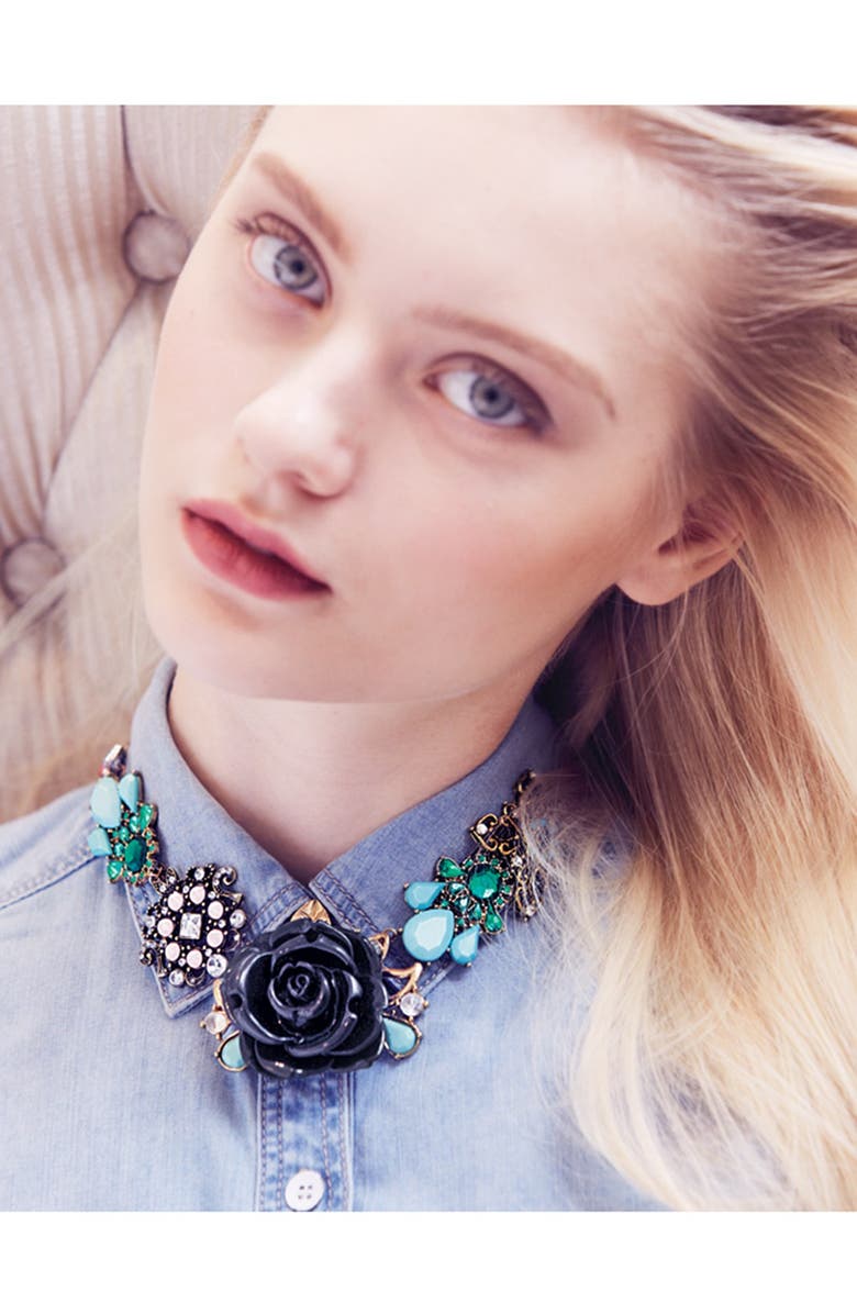 Spring Street Floral Statement Necklace, Alternate, color, 