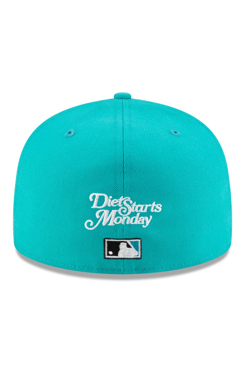 x Diet Starts Monday 59FIFTY Florida Marlins Fitted Baseball Cap, Alternate, color, BLUE/ GREEN