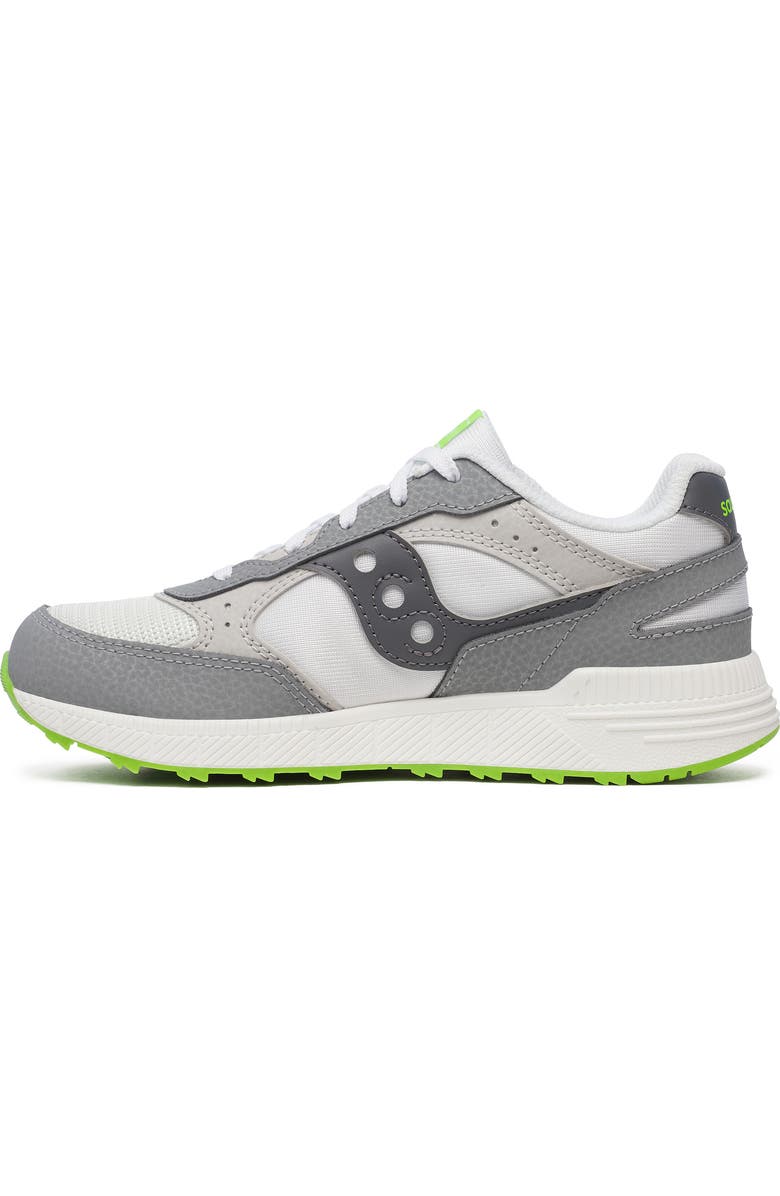 Saucony Kids' Eclipse KDZ Sneaker, Alternate, color, White/ Grey/ Lime