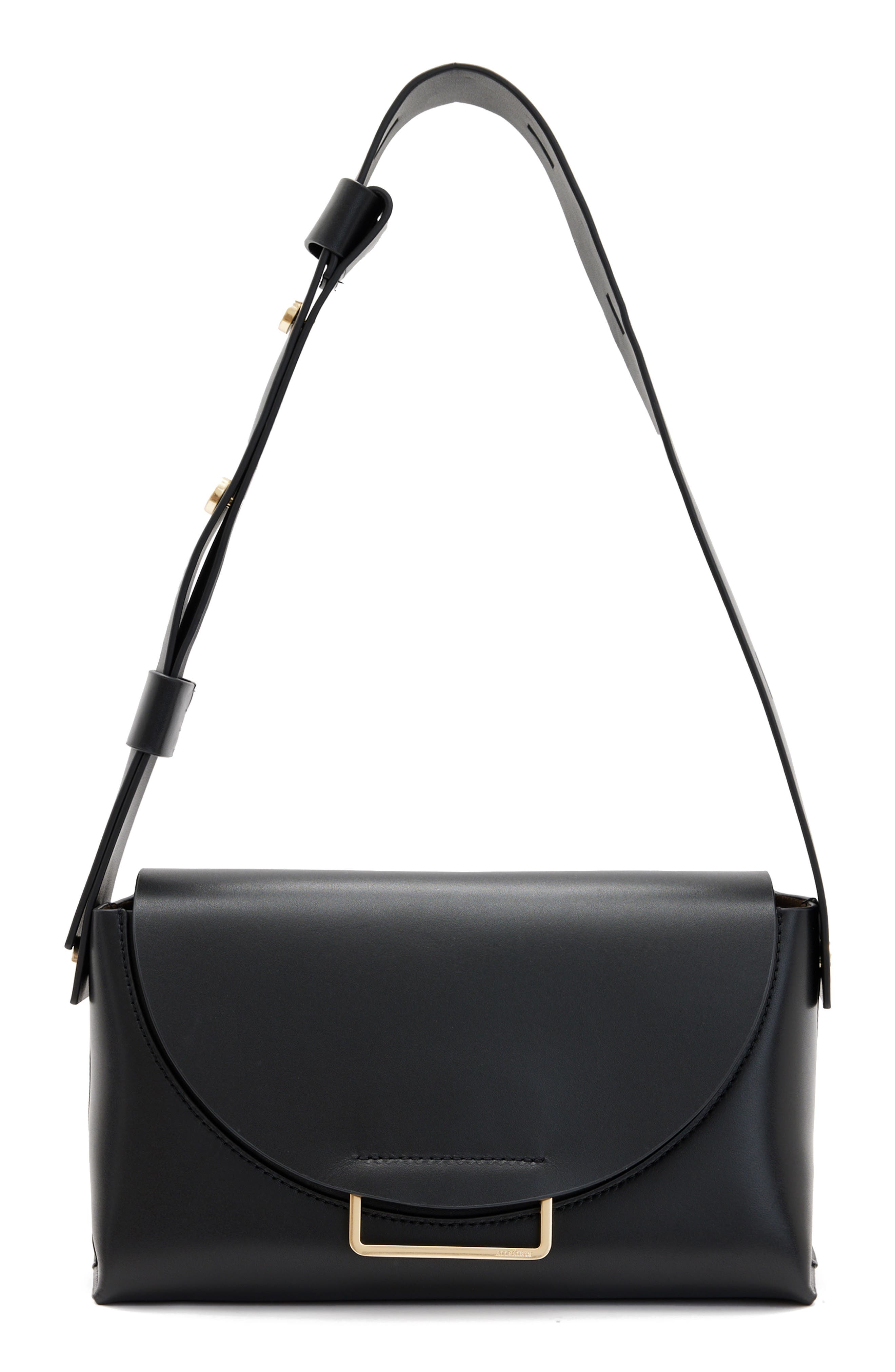 AllSaints Celeste Leather Crossbody Bag, Main, color, 